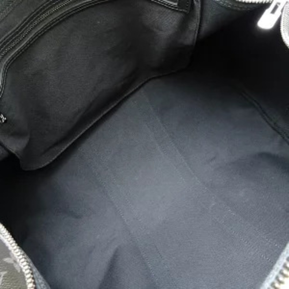 Louis Vuitton Monogram Eclipse Black Keepall Bandouliere Boston Bag Black - Picture 7 of 9